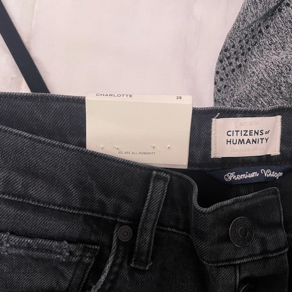 Citizens of Humanity Charlotte High Rise Straight in Happy Hour - Picture 3 of 9